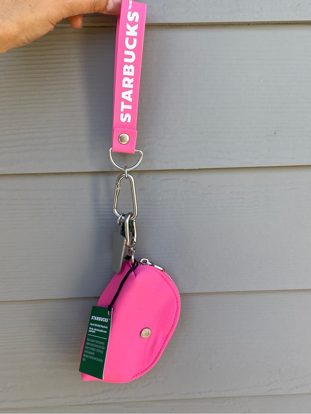 Starbucks Summer Collection 2026 Pouch Writslet Pink Drink&Strawbery  Keychain - Picture 3 of 9